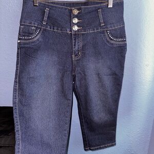 Silver Diva Y2K Women's Cropped Jeans